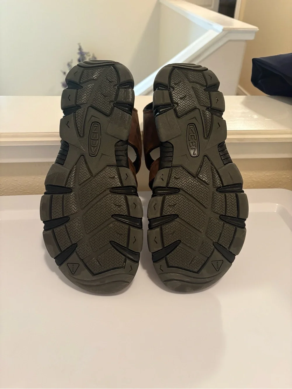 Keen Brown Multi-Strap Leather Sport Sandals